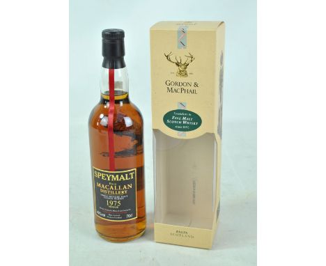 A single bottle of Macallan Speymalt 1975 vintage single Speyside malt Scotch whisky, bottled by Gordon &amp; Macphail, 40% 7