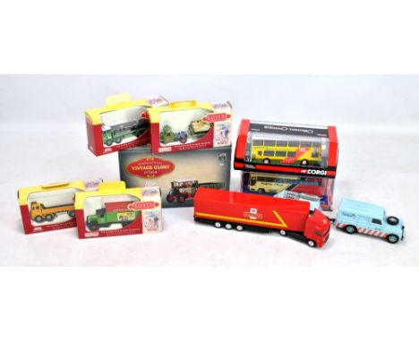 Three boxed Corgi vehicles comprising 80203 limited edition Foden Dropside Wagon - Joseph Ashworth, OM42511 limited edition O