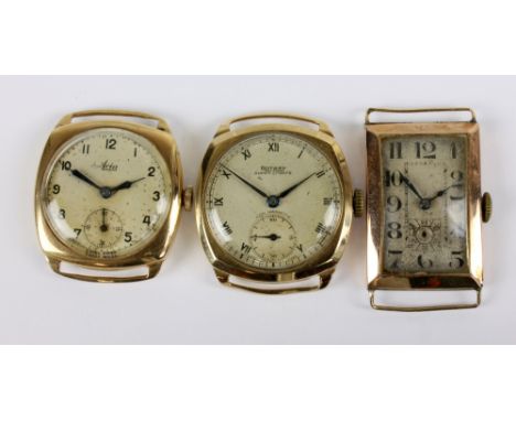 Two 9ct gold lady's mechanical wristwatches comprising Avia, case hallmarked for Birmingham 1947, and Rotary, case hallmarked