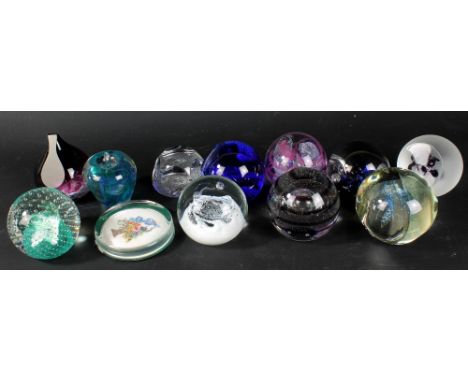 Twelve paperweights including Caithness examples (one af) (12).