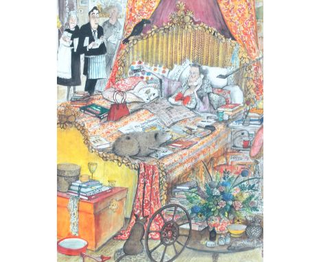 SUE MACARTNEY SNAPE (born 1957); a signed limited edition print, 'Queen of the Castle', no. 90/600, approx 49 x 38cm, and thr