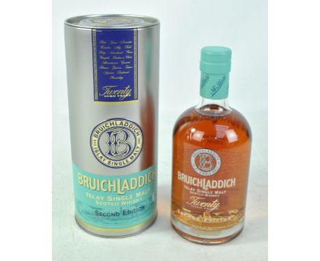 A single bottle of Bruichladdich Aged 20 Years 2nd edition Islay single malt Scotch whisky, 700ml 46%, in presentation tin wi
