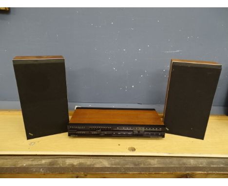Vintage Bang &amp; Olufsen BeoMaster 1100 FM tuner/stereo amplifier with bang &amp; Olufsen BeoVox speakers and leads etc&nbs