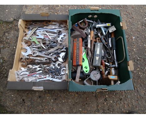 2 Trays of tools to include spanners etc&nbsp;