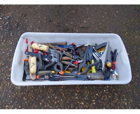 Tray of tools to include hammers and clamps etc&nbsp;