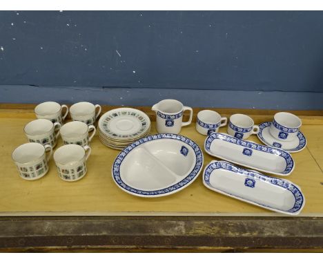 6 Royal Doulton 'Tapestry' cups and saucers and Dunn Bennett &amp; Co part tea set&nbsp;
