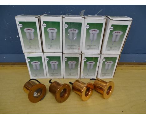 14 Copper effect outdoor step lights&nbsp;