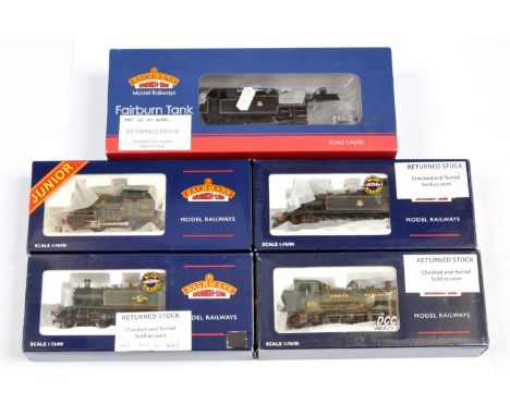 Bachmann 00 Gauge Steam outline Locomotives consisting of 32-875 2-6-4 Fairburn BR lined Black Tank loco No.42085, 32-125 2-6