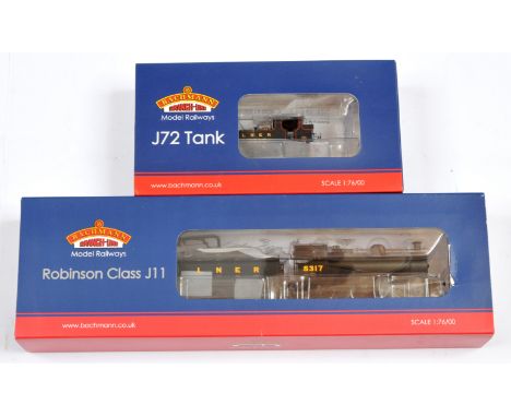 Bachmann 00 Gauge pair of LNER Steam outline Locomotives consisting of 31-318 0-6-0 Loco &amp; Tender Black Robinson class J1