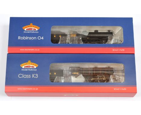 Bachmann 00 Gauge pair of LNER Steam outline Locomotives consisting of 32-279A 2-6-2 Loco &amp; Tender Lined Black Class K3 N