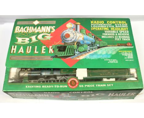 Bachmann G gauge Big Hauler Ref 90-0100 Radio control American outline freight set with a 2-6-0 Loco &amp; Tender Atchison &a