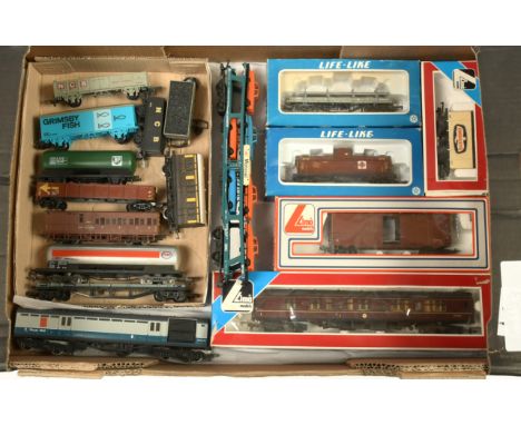 Hornby, Lima, Life Like OO mixed rolling stock. To include Lima 305312W BR Maroon M25264 1st class corridor coach; Life Like 