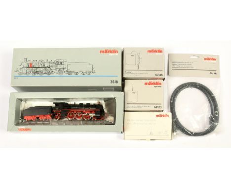 Marklin HO 3618 Steam Loco &amp; Control Accessories. Comprising 3618 2-rail DR Deutsche Reichsbahn 4-6-2 18 434 steam loco &