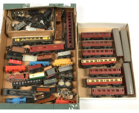 OO Gauge spares or repair Locos along with Passenger and Goods Rolling Stock by various manufacturers to include Triang Railw