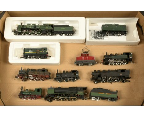 Marklin, Hornby, Jouef group of unboxed Steam Loco's. To include Marklin 4-6-2 Green "K. Bay. STS.B." 3673; Hornby 2-8-0 West