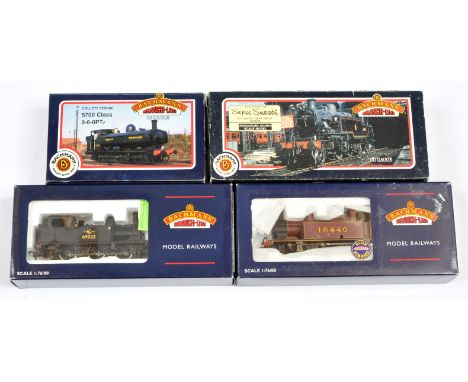 Bachmann 00 Gauge mixed group of Steam Outline Locomotives consisting of 31-509 0-6-0 BR Black Class J72 No.69022, 32-225W LM