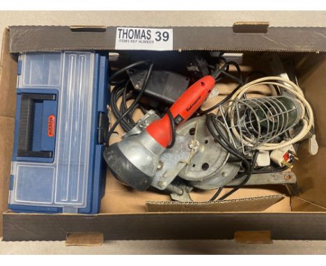 A box of mixed tools. 