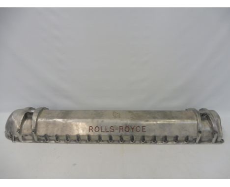 A Rolls Royce valve cover from a Griffon V.12 engine circa 1940, no. GN17530, the Griffon V.12 was first used in a Spitfire i