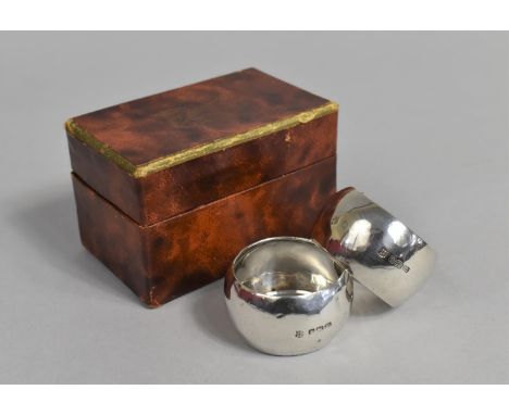 A Pair of Silver Napkin Rings by T.B&amp;S, Sheffield 1904 