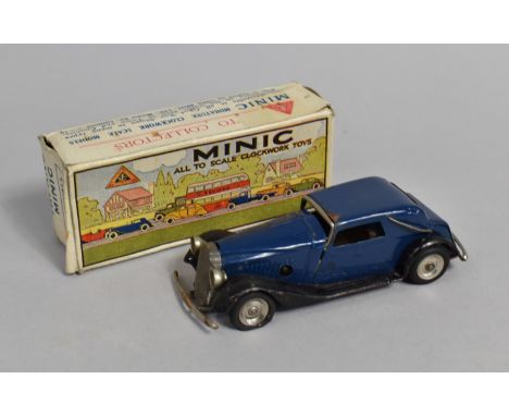 A Vintage Triang Minic Vauxhall Cabriolet, Blue 