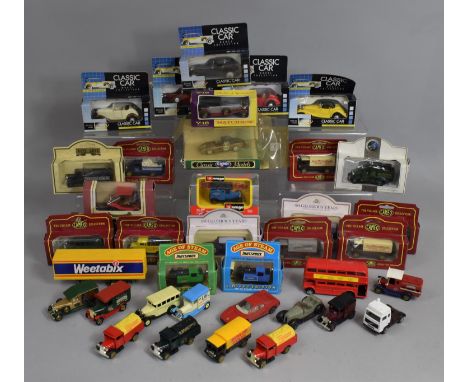 A Collection of Various Boxed Vehicles to comprise Village Cameo Collection by Corgi, Classic Car Diecast Metal and Plastic S