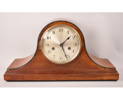 A Mid 20th Century Napoleon Hat Mantel Clock, 47cms Wide 