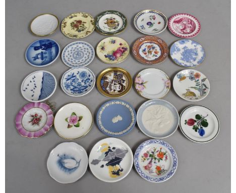 A Collection of Various Ceramics Pin Dishes to comprise Wedgwood, Spode, Royal Copenhagen, Royal Worcester Etc 