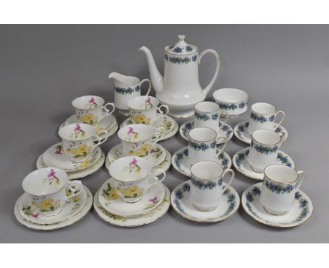 Two Services to Comprise Royal Standard Carnival Coffee Set to Include Six Cans, Saucers, Mok Jug, Sugar Bowl, Coffee Pot and