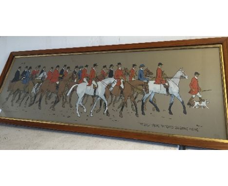 SNAFFLES (Charlie Johnson Payne): Framed and glazed hunting print; "The glad throng that goes laughing along", published Apri