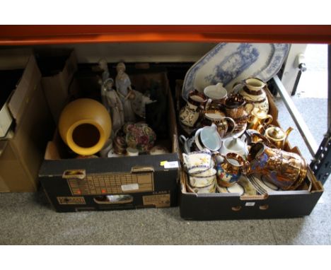TWO TRAYS OF ASSORTED CERAMICS TO INCLUDE ROYAL WORCESTER