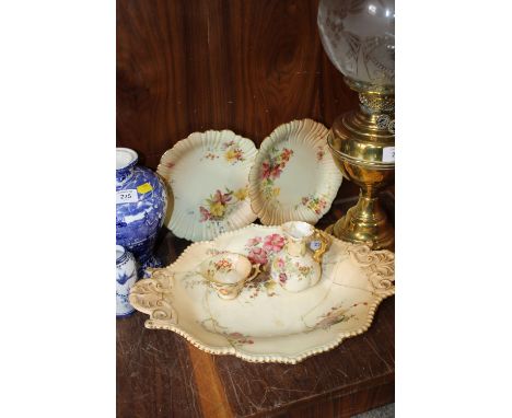 A SELECTION OF ROYAL WORCESTER BLUSH IVORY A/F