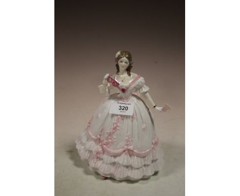 A ROYAL WORCESTER LIMITED EDITION FIGURE 'THE MASQUERADE BEGINS'