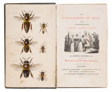 Bees.- Bagster (Samuel) The Management of Bees. With a Description of the "Ladies Safety Hive.", first edition, hand-coloured