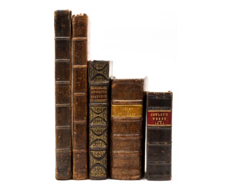 Juvenalis (Decimus Junius) & Aulus Persius Flaccus. [Satires], translated by Barten Holyday, title printed in red and black, 
