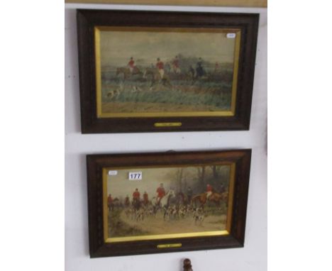 Pair of hunting pictures