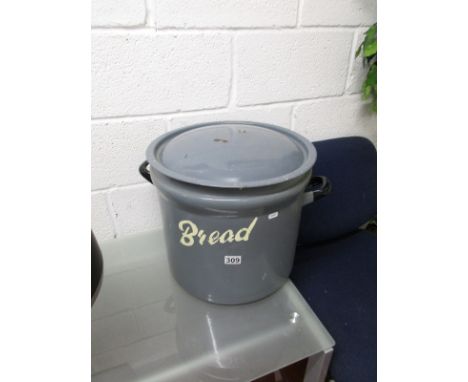 Large enamel bread bin