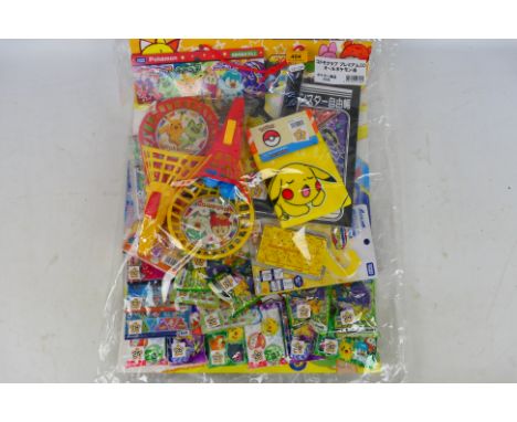 Pokemon - Takara - Tomy - A factory sealed Pokemon variety pack. The pack appears to contain various Pokemon themed goods suc