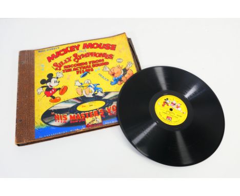 Walt Disney - A set of six Mickey Mouse And Silly Symphonies, Records From The Actual Sound Films, manufactured by The Gramop