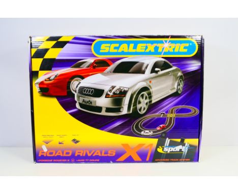 Scalextric - A boxed Scalextric Road Rivals X1 set # C1150. It appears in Very Good condition overall, unchecked for complete