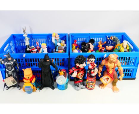 A collection of television / film related figural bubble bath containers (with contents) to include Disney, The Beano, Wallac