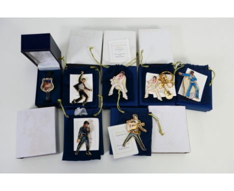 Elvis Presley - Lot to include a Bradford Exchange Elvis, Legend In Time wristwatch, with certificate of authenticity and six