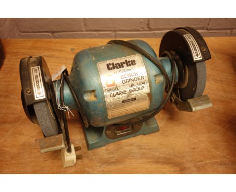 Clarke 6'' bench grinder    Condition Report   Click here for further images, condition, auction times & delivery costs