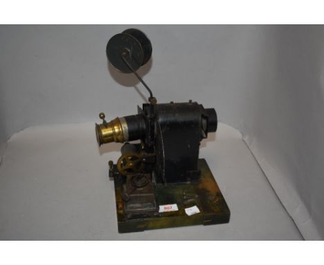 A GBN (gebruder Bing) Bavaria Majic lantern projector with brass lens