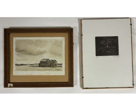 Property of the Late Countess Haig - Signed indistinctly (Italian Artist), An impressionist view of a bridge with house to ba