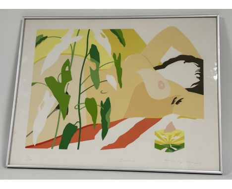 Tully Crook (British 1938-), "Summer", limited screenprint 17/20, signed, titled and numbered pencil bellow, Christies Certif