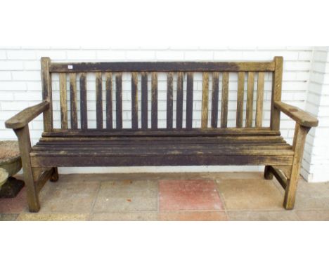 A 6' long garden bench