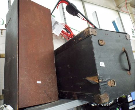 A vintage car trunk by John Barber & Co and one other 
