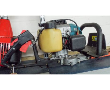 A Makita petrol engine hedge trimmer