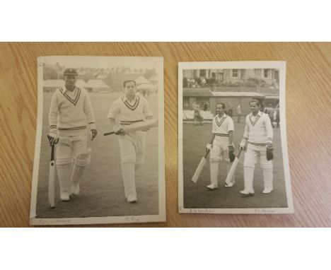 CRICKET, candid photos (5.5 x 7 and smaller) of the 1952 Indian tourists, inc group shots, Umrigar, first test Leeds, Gaekwar