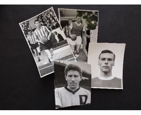 FOOTBALL, press photos (4 x 6 and slightly smaller), 1960s portrait & actions shots; inc.  Geoff Astle, Robert McKinlay, Ceci